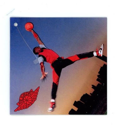 CUSTOM NIKE SHOE HANG TAG 1985 Nike Air Jordan HI Shoe with fastener
