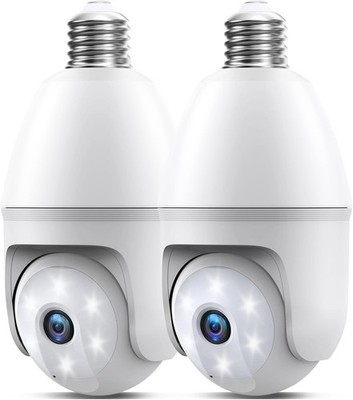 2K Light Bulb Camera, 5G/2.4G Wireless Outdoor Camera, Light Bulb Security Camer