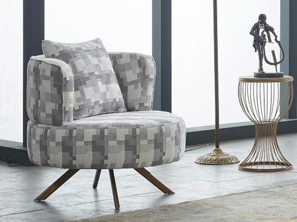Sessel Polstersessel Stoff Sitzer Moderne Beige Wohnzimmer Einsitzer-image