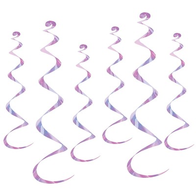 Beistle Twirly Whirlys, 4 to 24-Inch and 2 to 36-Inch, 6-Pack