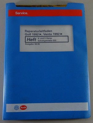 Workshop Manual VW Golf III/3 Wind 4 and 5 Speed Manual Transmission 020 V 8/1995