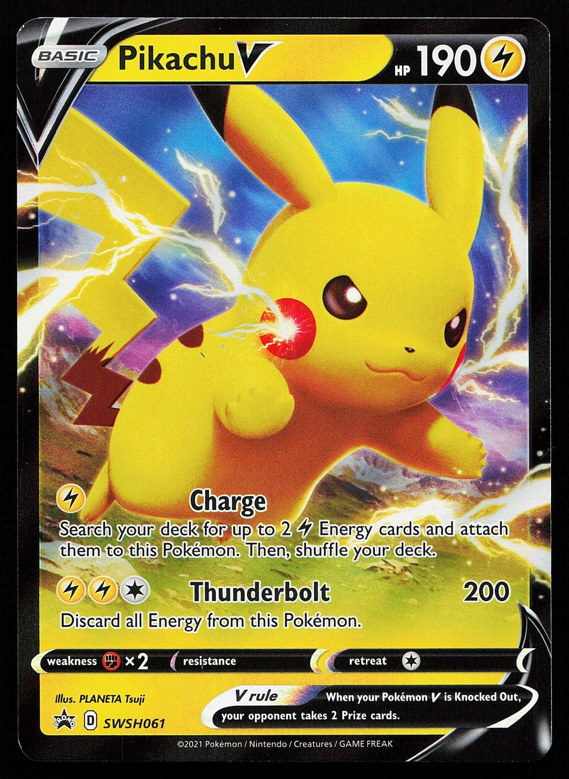 Pikachu V SWSH061 Holo Sword & Shield Promo Pokemon Card