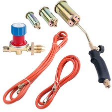 Propane Butane Gas Torch Burner Blow Plumbers Roofers Roofing Brazing Set