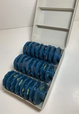 Lot Of 24 Fashion Decorative Disc Cams Sewing Machines with Case