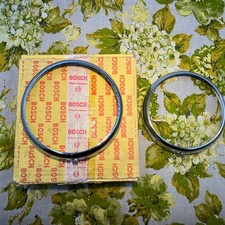 Bosch Neigung 23cm-5m Nos Chrome Driving Light Covers Mercedes Ponton Vintage