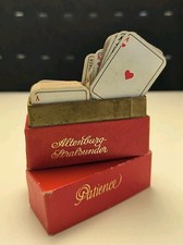 ASS Patience Kartenspiel Vintage Miniatur 2 Decks in roter Box