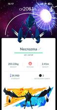 Pok mon Shiny Necrozma with special global background - 20kStardust Trade