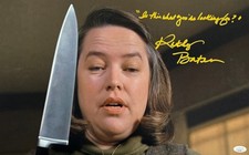 Kathy Bates Signed 12x20 Misery Annie Wilkes JSA