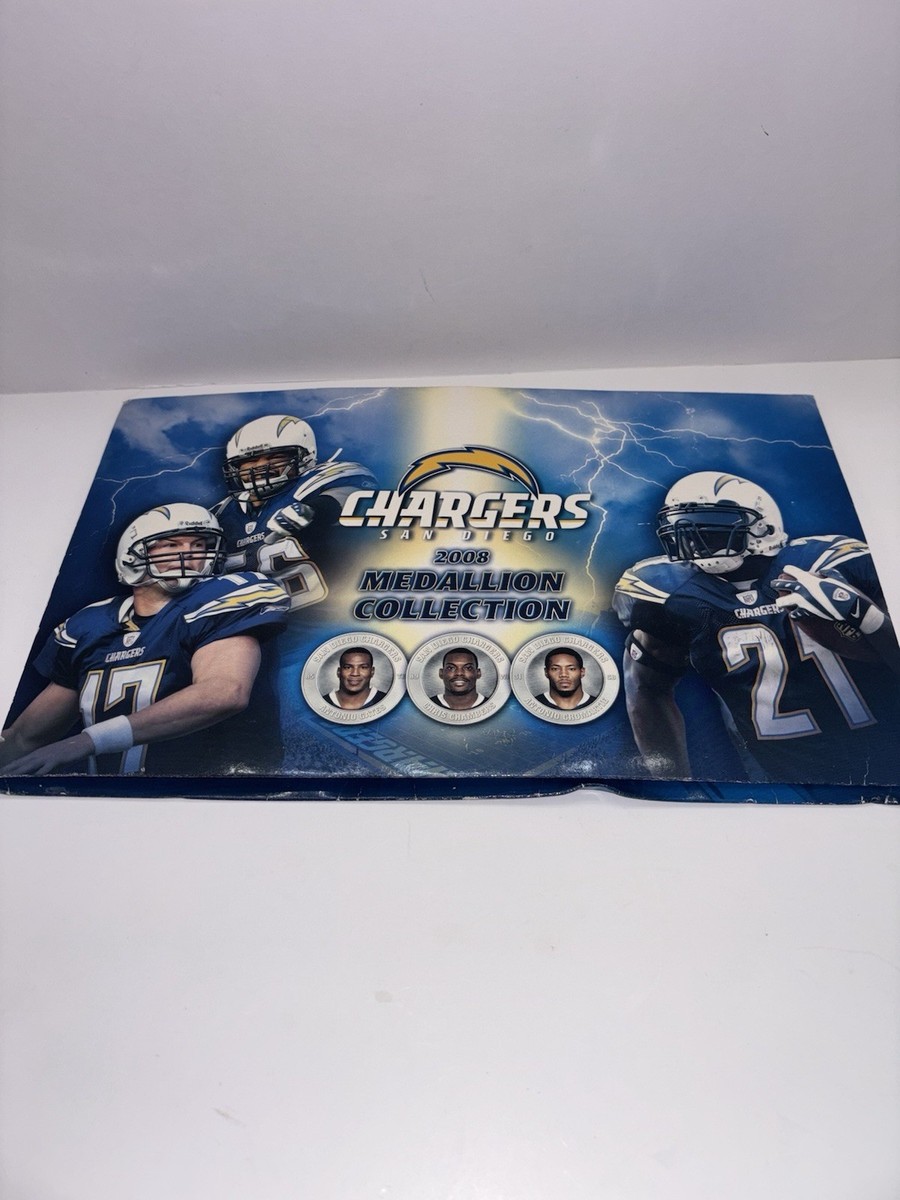 2008 San Diego Chargers Medallion Collection Complete Tomlinson