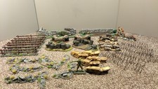 War Gaming Painted Defences   / Scenery  suitable for  1/32 scale figures