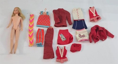 X-803 VINTAGE 1960'S MATTEL BARBIE SKIPPER DOLL W/ TAGGED CLOTHING