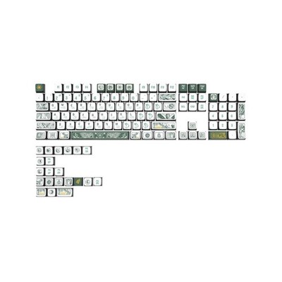 125 Keys Keycaps Cute PBT Keycap Mechanical Keyboard Caps for 61/65/75/87 Layout