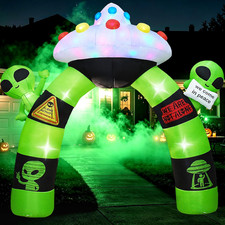 10 FT Alien Halloween Inflatable Archway with Leds for Outdoor Yard Decor