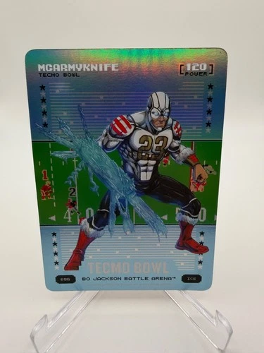 Bo Jackson Battle Arena Tecmo Bowl #120 McArmyKnife Christian McCaffrey Blue