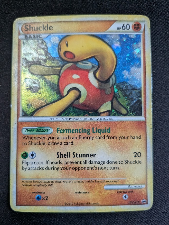 Shuckle HGSS15 Black Star Promo Holo Pokemon TCG Card LP+