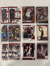 (12) Bam Adebayo Basketball Card Lot Miami Heat W/ Prizm Refractors