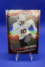 2025 Panini Prizm Josh Sweat 4 Black And Red Checker Prizm Cardinals SSP