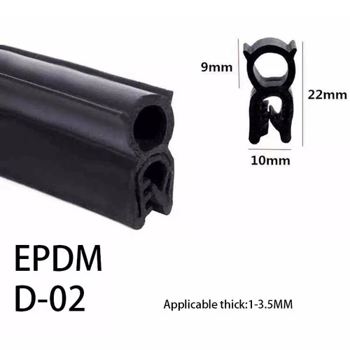 EPDM Rubber U-Shape Edge Trim Sealing Strip Car Door Guard Seal Edging Protector - Picture 44 of 64