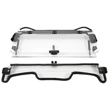 2-IN-1 Clear Flip Windshield Scratch Resistant For Polaris RZR XP Turbo S 18-21