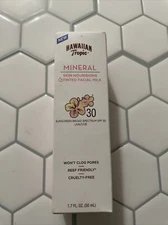 Hawaiian TropicSkin Tinted Facial Milk Mineral Sunscreen 1.7 Oz SPF30 EXP: 4/23