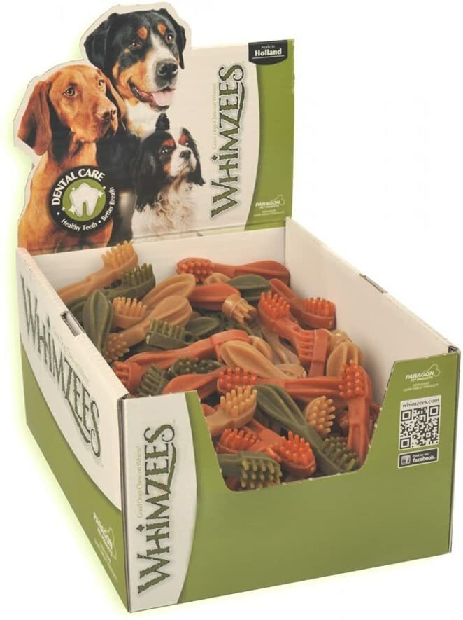 WHIMZEES Toothbrush Star Dental Treat For Dogs – Large Size, All-Natural, Reduces Plaque & Tartar - View #4