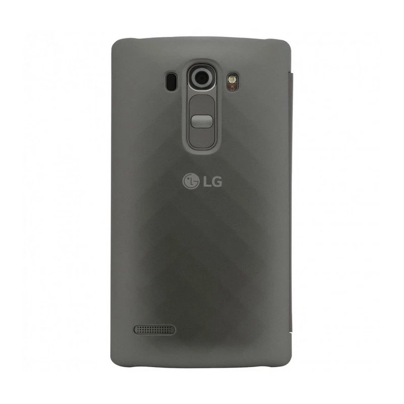 LG Custodia originale Quick Circle Case Cover Flip a libro Argento per G4 S G4S - Immagine 2 di 4