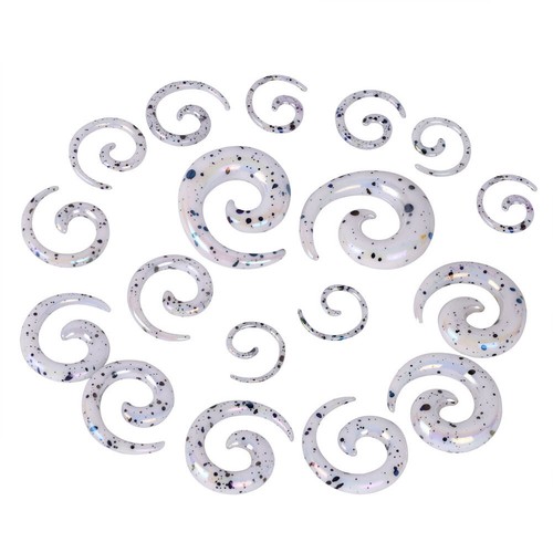 36PCs Spiral Ear Stretching Kit Tapers Plug Tunnel Stretcher Earring SET 1.6-20m - Picture 24 of 26