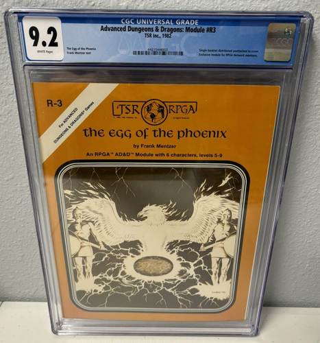 AD&D RPGA Module R-3 The Egg of the Phoenix CGC 9.2 Finest Known TSR 1982 - Picture 1 of 3