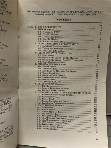 USAFI Katalog der US Armed Forces, 7. Aufl., 1954 -BC7 - Bild 5 von 7