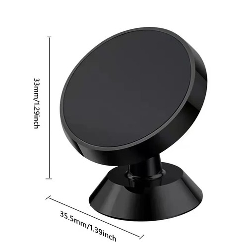 Support Téléphone Voiture Magnétique Support 360° Tableau de Bord Aimant pour iPhone Samsung - Photo 2 sur 12