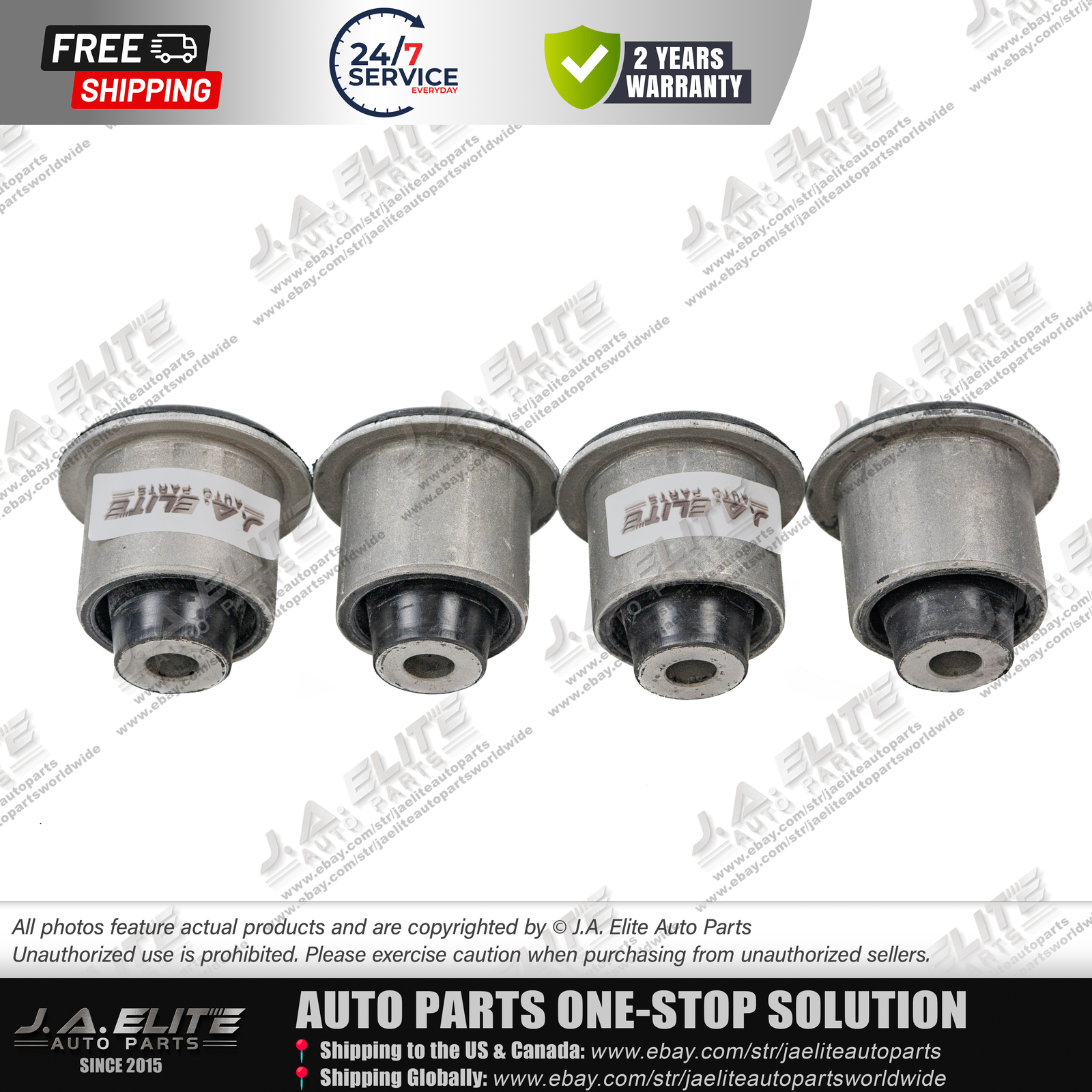 4x Front Upper Control Arm Bushing fit Rolls-Royce Ghost Wraith Dawn 31126852998