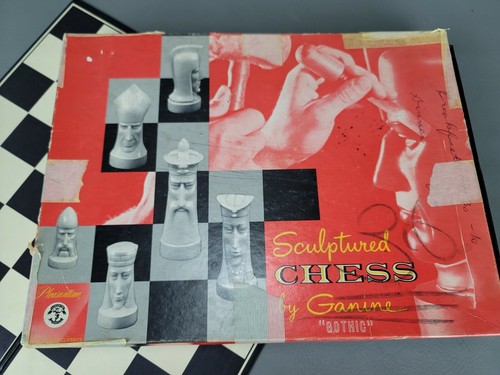 Peter Ganine Gothic Sculptured Chess Set 1957 - # 1475 - Picture 7 of 11