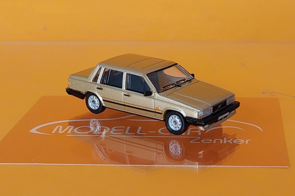 Brekina Pcx 870660 Volvo 740 Limousine Beigemet. 1984 1:87 Neu Modellauto-image