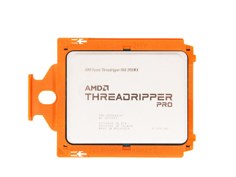AMD RYZEN THREADRIPPER PRO 16C PROCESSOR 3955WX 3.9GHZ 64MB CPU