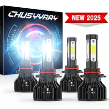 For Chevy C10 C/K GMT400 Pickup Truck 1500 &2500 88-98 White LED Headlight Bulbs