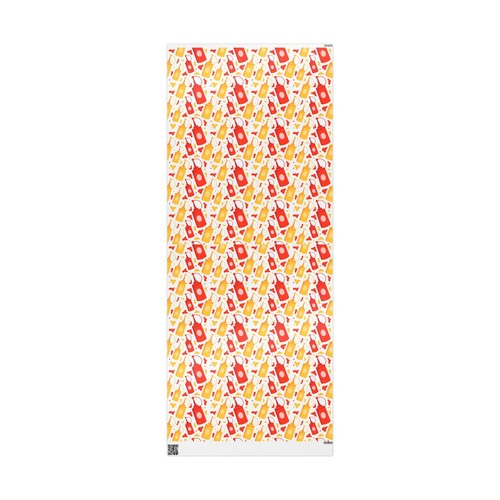 Ketchup and Mustard Bottles Premium Eco-Friendly Decorative Gift Wrapping Paper - Picture 5 of 21