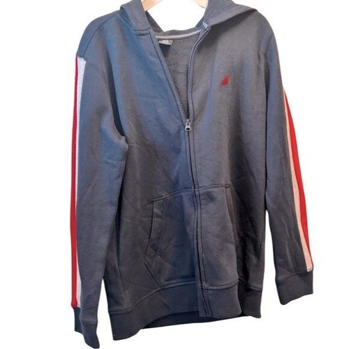 🎁 Nautica Fleece Zip Front Hoodie: NauticaPolar Fleece Zip-Up boys sweater - Picture 7 of 8