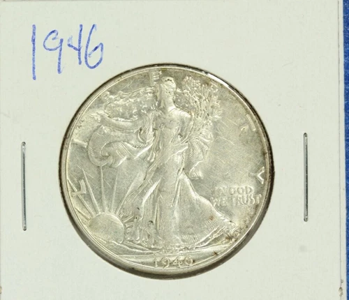 1946 Walking Liberty Half Dollar : AU