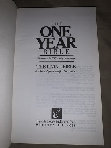 The One Year Bible Special Edition Trinity Broadcasting Network Hardback 1986 - Imagen 4 de 7