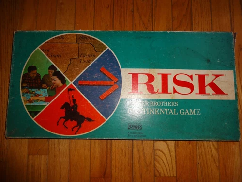 Risk Board Game Vintage 1968 Parker Bros Conquest Game - Complete