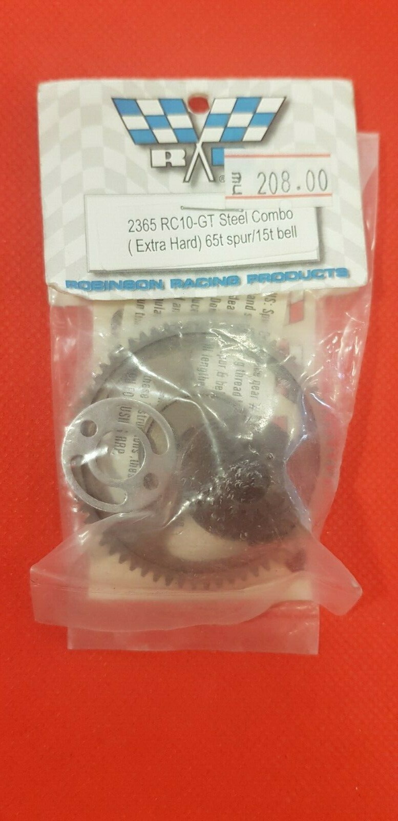 Robinson Racing Combo 65t Espuela De Acero Campana De 15t RC10GT asociados Robinson Racing Combo 65t Espuela De Acero Campana De 15t RC10GT asociados