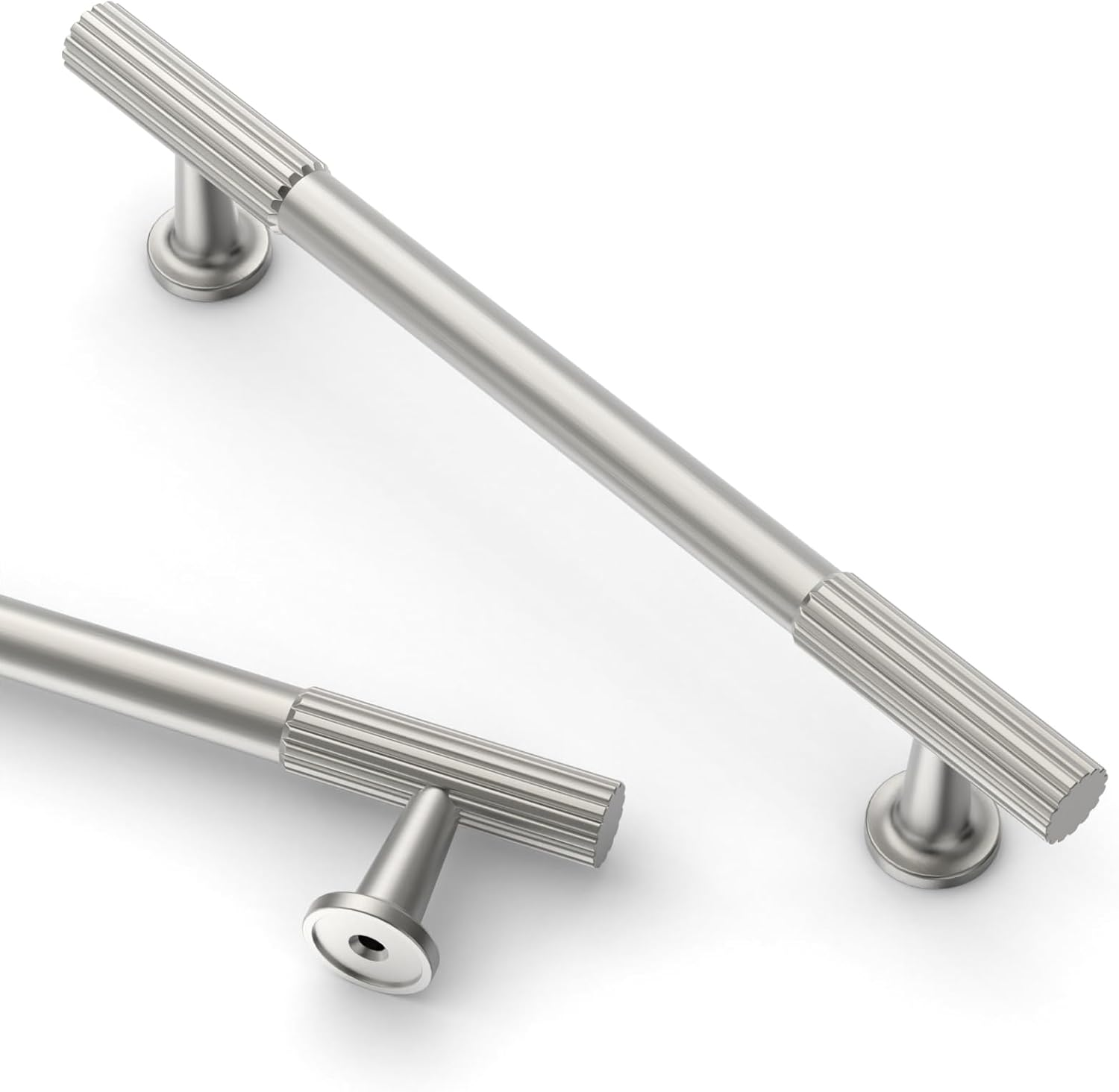 10 Pack 5 Inch(128Mm) Brushed Satin Nickel Cabinet Pulls Kitchen Cabinet Handles