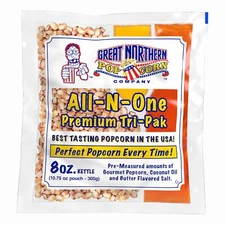 Great Northern Popcorn 1 Case Popcorn Portion Packs Kit Cinema 8 Ounce Pac