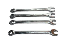 NEW CRAFTSMAN 4 pc STANDARD SAE & METRIC MM POLISHED WRENCH SET