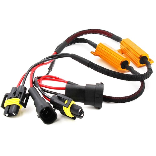 H11 LED DRL Fog Light Canbus 50W 6Ohm Load Resistor Wiring Canceller Decoder - Picture 5 of 7