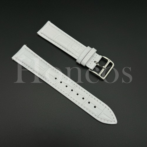 16-22MM Watch Band Strap Colorful Genuine Leather Quick Release Fits for Movado - Afbeelding 11 van 27