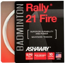 Ashaway Rally 21 Fire White Badminton String Set
