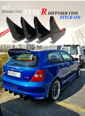HONDA CIVIC TYPE R EP3 DIFFUSOR FINS/VTEC DIFFUSOR FINS/CIVIC TYPE R,EASY FIT!!