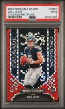 2023 ROOKIES & STARS🔥WILL LEVIS🔥PSA 9🔥LOW POP 6🔥RED PLAID PRIZM CRUSADE RC