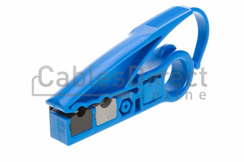 Coax UTP Cable Jacket Strip Tool RG6/RG59/UTP Stripper Cutter Cat5e Cat6 Tool - Picture 3 of 12